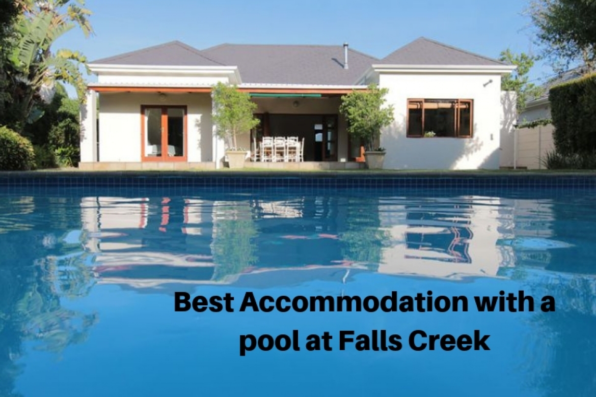 Accommodation with a pool
